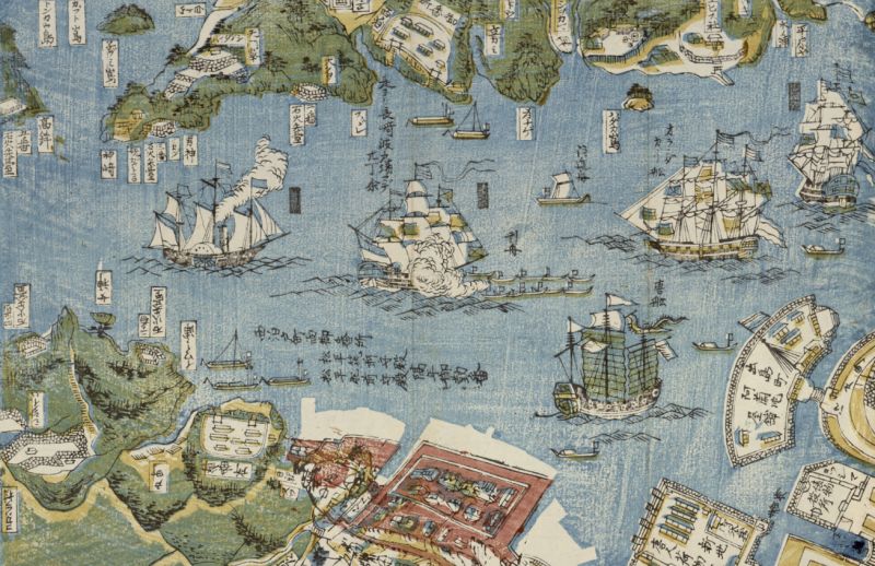 Nagasagi-shi. Plan de Nagasaki, détail