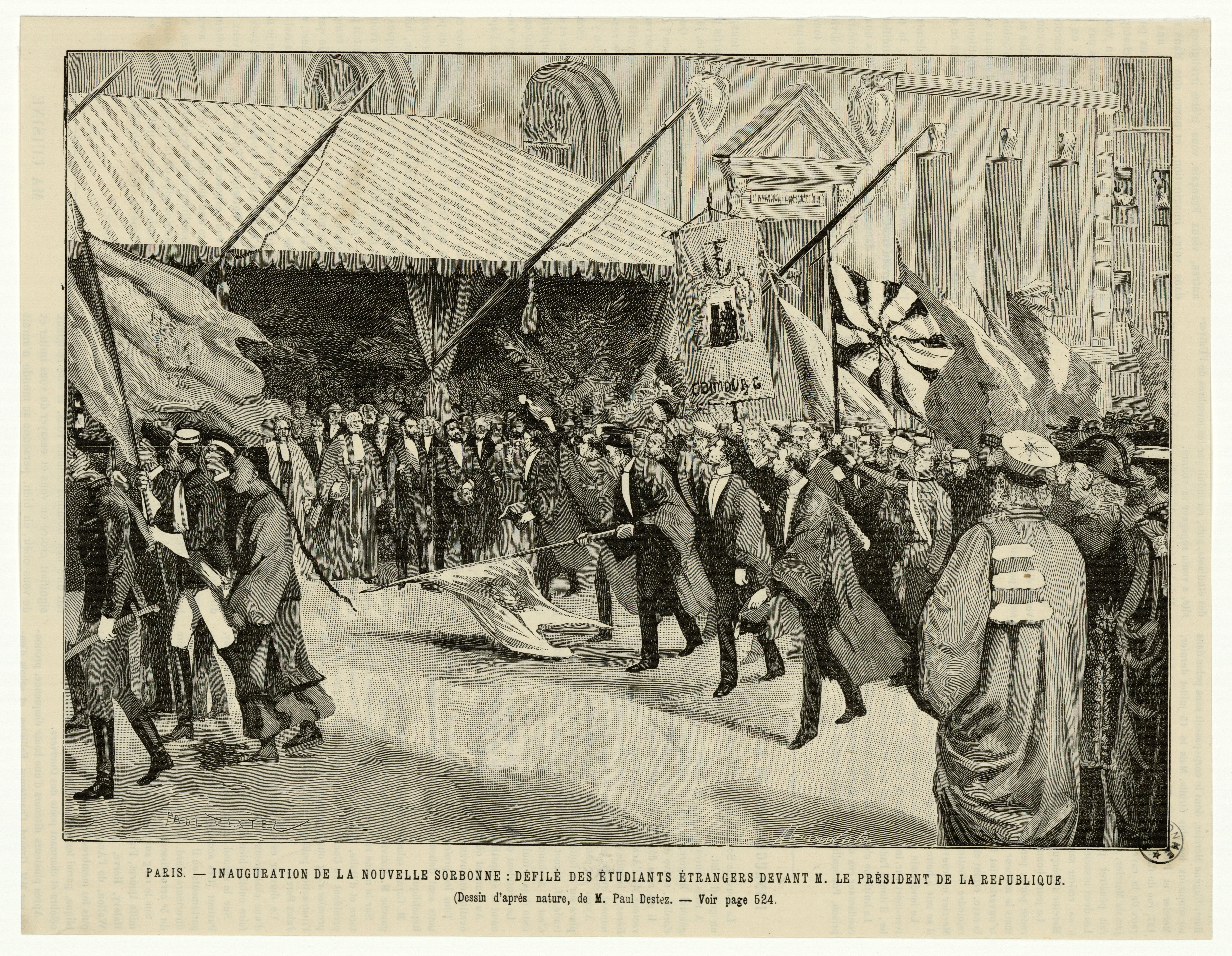 Vignette de la collection "Cérémonies en Sorbonne" (source : ark:/15733/19dg)