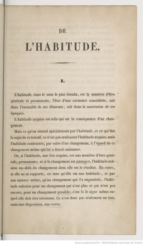 Première page de texte d'une thèse française imprimée